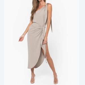 JBQ Just Be Queen Dash Dress Linen Blend Handmade